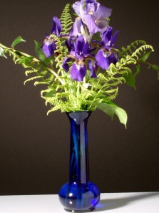 Iris bouquet.  Photo: Ralph Chappell Photography